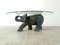 Vintage Plaster Elephant Coffee Table, 1970s 9