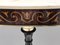 Vintage Beech and Black Walnut Console Table with Demilune Marble Top, 1950s, Image 9