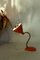 Lampe de Bureau Industrielle Mid-Century Orange, Italie, 1950s 9