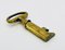 Mid-Century Brass Key Corkscrew and Bottle Opener attributed to Carl Auböck, Austria, 1950s, Image 4