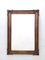 Vintage High-Quality Wall Mirror in Beech and Walnut Frame, Italy, 1940s 1