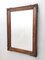 Vintage High-Quality Wall Mirror in Beech and Walnut Frame, Italy, 1940s 3