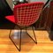 Side Chair with Red Hopsack Upholstery by Harry Bertoia for Knoll International, 1960s 3