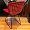 Side Chair with Red Hopsack Upholstery by Harry Bertoia for Knoll International, 1960s, Image 3