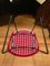 Beistellstuhl mit rotem Hopsack Bezug von Harry Bertoia für Knoll International, 1960er 2