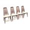 Vintage Danish Dining Room Chairs Eva by Niels Koefoed for Koefoed Hornslet, 1960s, Set of 4, Image 1