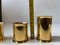 Danish Modern 24 Carat Gold Plated Chimney Candleholders, 1980s, Set of 3, Image 7