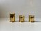 Danish Modern 24 Carat Gold Plated Chimney Candleholders, 1980s, Set of 3, Image 2