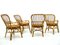 Rattan Chairs, 1970s, Set of 4 4