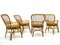Rattan Chairs, 1970s, Set of 4, Image 4
