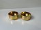 Gold Plated Tealight Candleholders by Pierre Forssell for Skultuna, 1960s, Set of 2 1