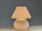 Lámpara en forma de hongo de cristal de Murano, años 70, Imagen 14