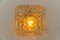 Lampada da incasso grande in vetro ambrato di Helena Tynell, Germania, anni '60, Immagine 5