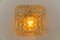 Large Amber Bubble Glass Flush Mount Lamp by Helena Tynell, Germany, 1960s 5