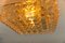Lampada da incasso grande in vetro ambrato di Helena Tynell, Germania, anni '60, Immagine 7