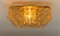 Large Amber Bubble Glass Flush Mount Lamp by Helena Tynell, Germany, 1960s 2