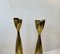 Scandinavian Modern Tulip Candlesticks in Brass, 1960s, Set of 2, Image 6