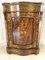 Victorian Burr Walnut Inlaid Floral Marquetry Side Cabinet, 1850s 1