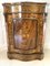 Victorian Burr Walnut Inlaid Floral Marquetry Side Cabinet, 1850s, Image 1