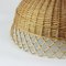 Vintage Rattan Ceiling Light, Former Czechoslovakia, 1960s 4