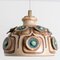 Lámpara colgante danesa de cerámica turquesa, 1970, Imagen 6