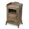Patinated Wooden Bedside Table, 1800s 2