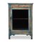 Patinated Wooden Bedside Table with Showcase, 1800s, Image 4