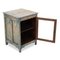 Patinated Wooden Bedside Table with Showcase, 1800s, Image 2