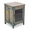 Patinated Wooden Bedside Table with Showcase, 1800s 3