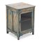Patinated Wooden Bedside Table with Showcase, 1800s, Image 3