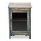 Patinated Wooden Bedside Table with Showcase, 1800s, Image 1