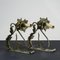 Electrified Lanterns in Wrought Iron and Metal, 1980, Set of 2 1