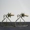 Electrified Lanterns in Wrought Iron and Metal, 1980, Set of 2 6