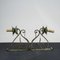 Electrified Lanterns in Wrought Iron and Metal, 1980, Set of 2 3