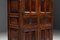 Rustikaler Vorratsschrank aus dunklem Holz, Spanien, 1800er 12