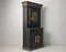 Tall Swedish Handcrafted Black Painted Pine Folk Art Cabinet, Image 6