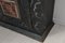 Tall Swedish Handcrafted Black Painted Pine Folk Art Cabinet 17