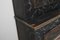 Tall Swedish Handcrafted Black Painted Pine Folk Art Cabinet, Image 14
