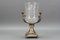 Czech Crystal Glass and Brass Vase with Cherubs, 1970s, Image 14