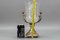 Czech Crystal Glass and Brass Vase with Cherubs, 1970s, Image 20