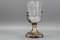 Czech Crystal Glass and Brass Vase with Cherubs, 1970s, Image 12