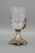 Czech Crystal Glass and Brass Vase with Cherubs, 1970s, Image 3