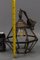 Lanterne Suspendue Mid-Century Octogonale en Laiton et Verre Clair, France, 1950s 18