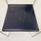 Italian Gray Metal and Black Leather Chairs attributed to Fly Line Di Carrè, 1990s, Set of 3, Image 11