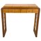 Italian Art Deco Console in Wood with Rope & Geometrical Details, 1950s 1