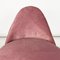 Butaca italiana de terciopelo rosa y metal curvado, años 50, Imagen 8