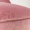 Butaca italiana de terciopelo rosa y metal curvado, años 50, Imagen 10