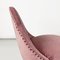Italian Armchair in Pink Velvet and Curved Metal, 1950s, Image 9