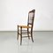 Italian Chiavari Chairs in Walnut and Wicker attributed to Colombo Sanguineti, 1960s, Set of 2, Image 3