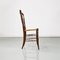 Italian Chiavari Chairs in Walnut and Wicker attributed to Colombo Sanguineti, 1960s, Set of 2 6